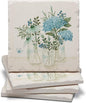 Thirstystone Mason Jar Florals 4 Pack Absorbent Tumbled Tile Stone Coasters | by CounterArt