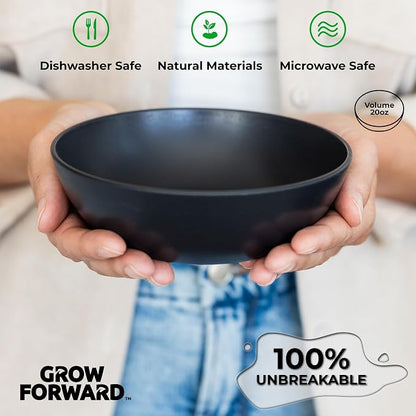 Grow Forward Premium Wheat Straw Bowls Set of 8 - Image 5