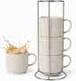 6 Oz Coffee Cups Set of 4, Espresso Cups by Unknown