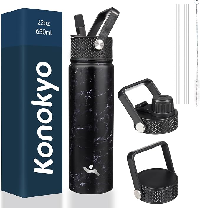 Konokyo 22 oz Insulated Stainless Steel Water Bottle by Konokyo