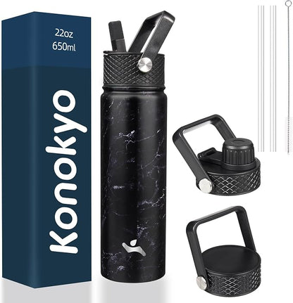 Konokyo 22 oz Insulated Stainless Steel Water Bottle by Konokyo