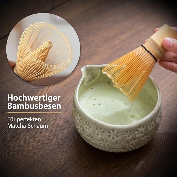 Buucup Matcha Whisk Set, Ceramic Matcha Kit Set - Image 5