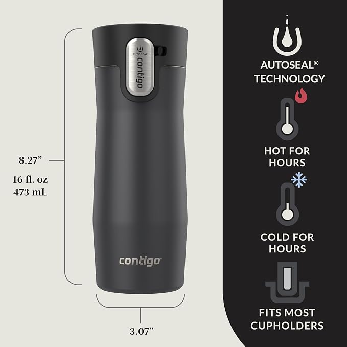 Contigo West Loop 3.0 Stainless Steel Insulated Travel Mug, Leak Proof - Image 5