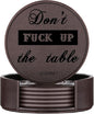 Funny Coasters, Thipoten Leather Coasters by THIPOTEN