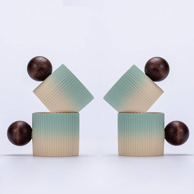 Ceramic Mini Espresso Cups Demitasse Cups by CLASGLAZ