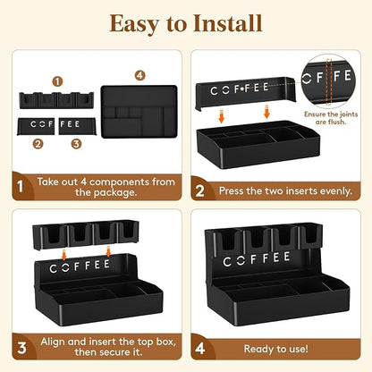 Lifewit 2-tier Coffee Station Organizer Caddy - Image 7