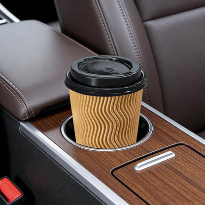 Lamosi 50 Pack 10 oz Disposable Coffee Cups - Image 6