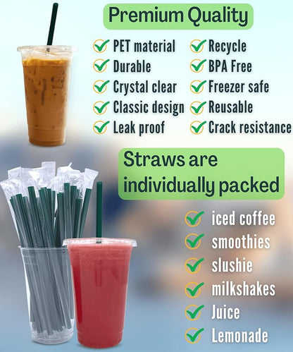 Cappatua 20 oz Clear Plastic Cups - Image 2