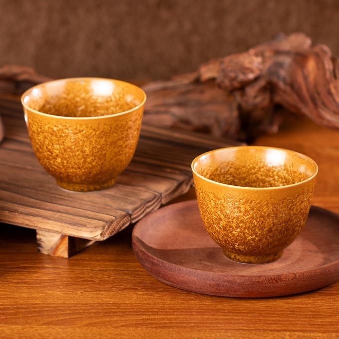 KAMMAK Ceramic Tea & Coffee Cups Set of 2 - Image 5
