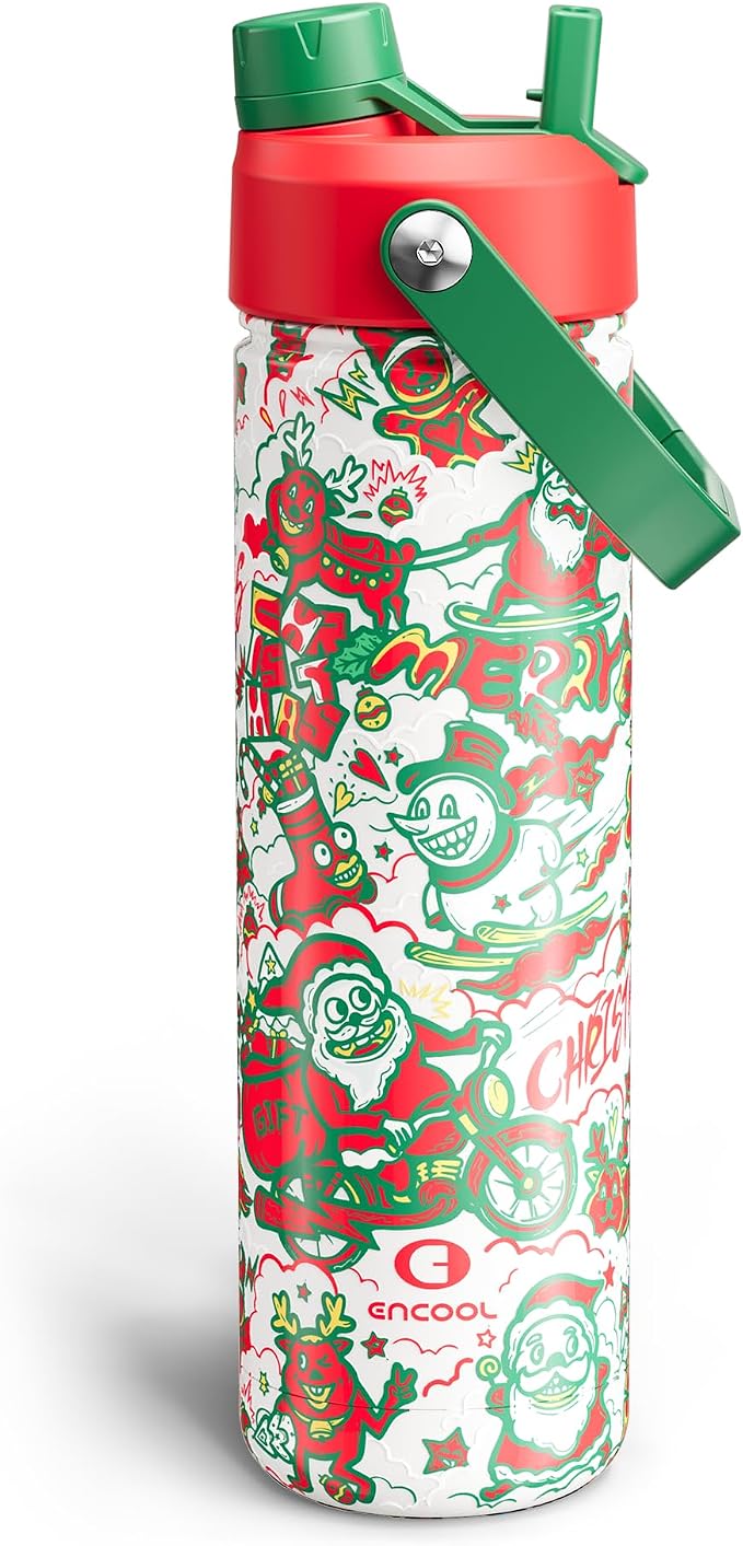 ENCOOL Christmas Insulated Water Bottle by ENCOOL