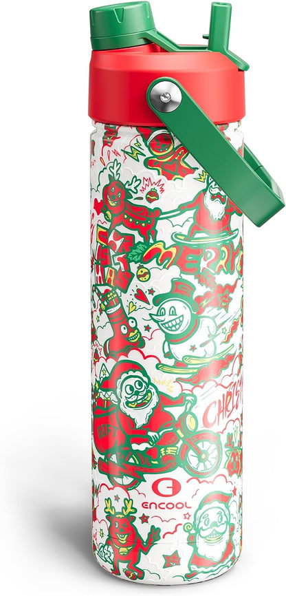 ENCOOL Christmas Insulated Water Bottle by ENCOOL