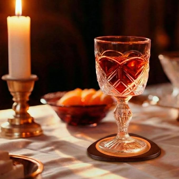 6 Pcs Mid Century Modern Coasters Wood Absorbent Coaster - Image 7