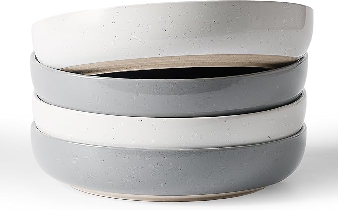 famiware Milkyway 33 oz Pasta Bowls Set of 4, Dishwasher & Microwave Safe by Famiware
