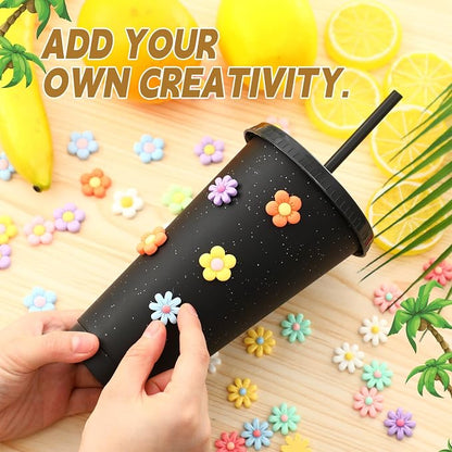 Honeydak 60 Pack Tumbler with Straw and Lid Bulk Cups - Image 3