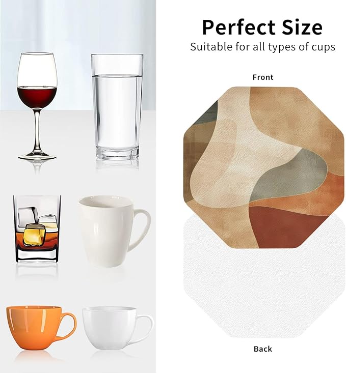 Minimal Abstract Shapes Print Coasters - Image 2