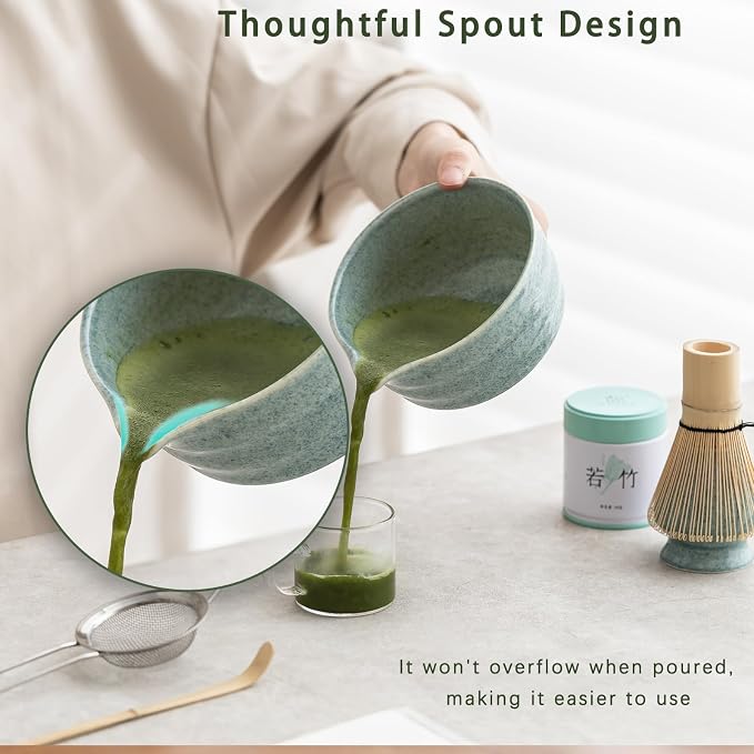 Ochcahser Matcha Set, Matcha Whisk Set Includes 17 oz Matcha Bowl | Matcha - Image 4