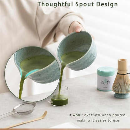 Ochcahser Matcha Set, Matcha Whisk Set Includes 17 oz Matcha Bowl | Matcha - Image 4