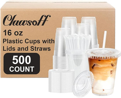 Clawsoff 16 oz 500 Count Disposable Plastic Cups by BuyNow