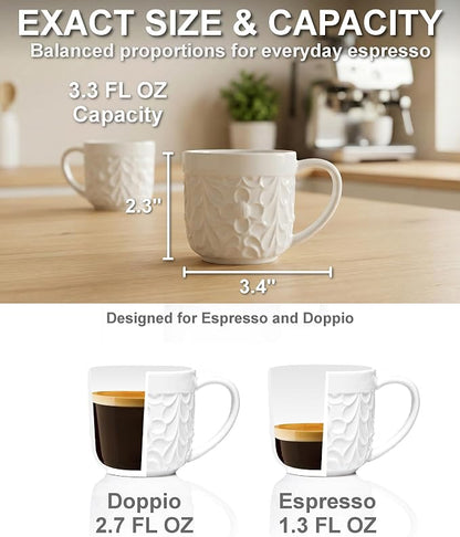 25DOL Small 3.3 Oz Ceramic Espresso Cups Set of 2 - Image 7