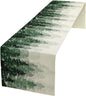 Green Forest Pine Trees Table Runner, Woodland Tabletop Scarf Home Kitchen by SXXLDNG