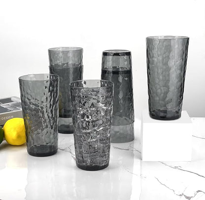 Yalin 24-Ounce Plastic Tumbler Acrylic Drinking Glasses, Reusable Plastic Cups - Image 5