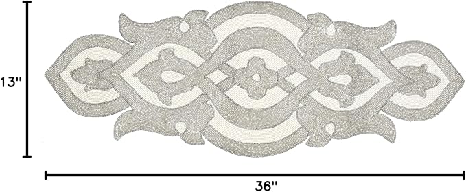 Lightnpro Beaded Table Runner Elegant Infinity Design - Image 10