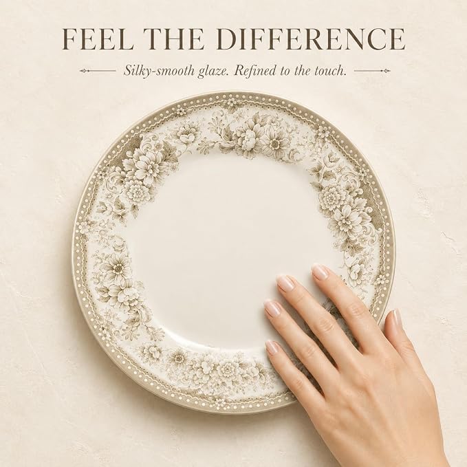 12-Piece Porcelain Dinnerware Set - Image 6
