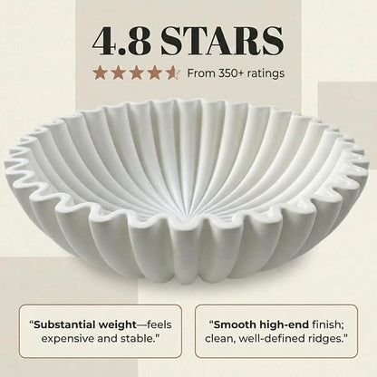OAKOA White Decorative Bowl - Image 6