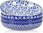 Selamica 9.6" Pasta Bowls Set of 4, 51 OZ Large Salad Bowls, Ceramic Wide and by Selamica