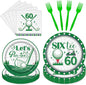 Rakuto Golf 60th Birthday Party Decorations 96PCS Plates Napkins Forks | Golf by Rakuto