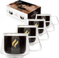 GLORAMA Double Walled Glass Coffee Mugs - 10oz Coffee Mugs by GLORAMA