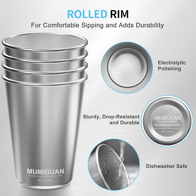 Stainless Steel Cups for Kids 12oz/350ml, Stainless Steel Tumbler | Kids Cups - Image 2