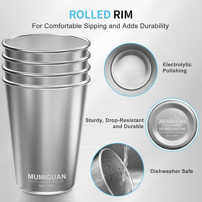 Stainless Steel Cups for Kids 12oz/350ml, Stainless Steel Tumbler | Kids Cups - Image 2