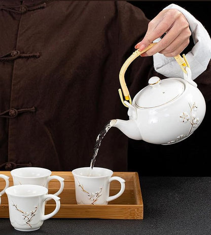 KEYDUACU Japanese Porcelain Gongfu Tea Set, Chinese Asian Style - Image 5