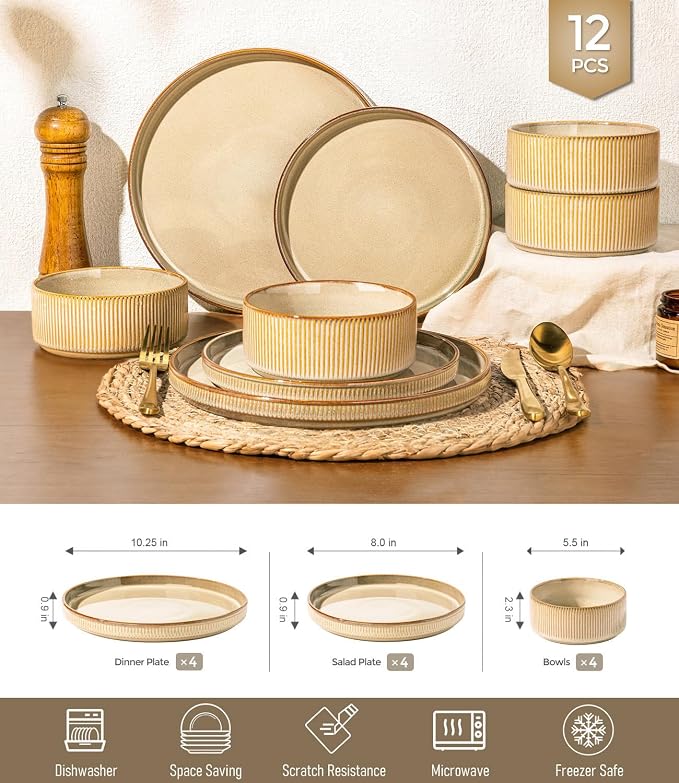 GBHOME Stoneware Dinnerware Sets - Image 9