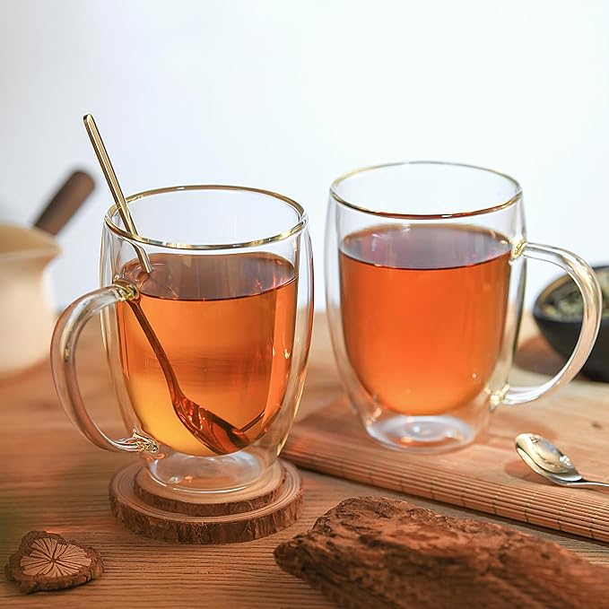 Double Wall Glass Coffee Mugs, Glass Coffee Mugs - Image 6