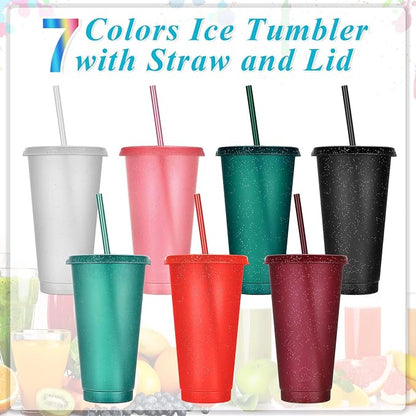 Honeydak 15 Pack Tumbler with Straw and Lid Bulk Cups - Image 2