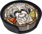 Drink Coaster Set of 6, Shih Tzu Dog Mom Lover Gift,Leather Drink Coasters with Holder,6 Pack Cup/Bar/Drink Coasters for Table/Drinks/Coffee Protection Housewarming Gift