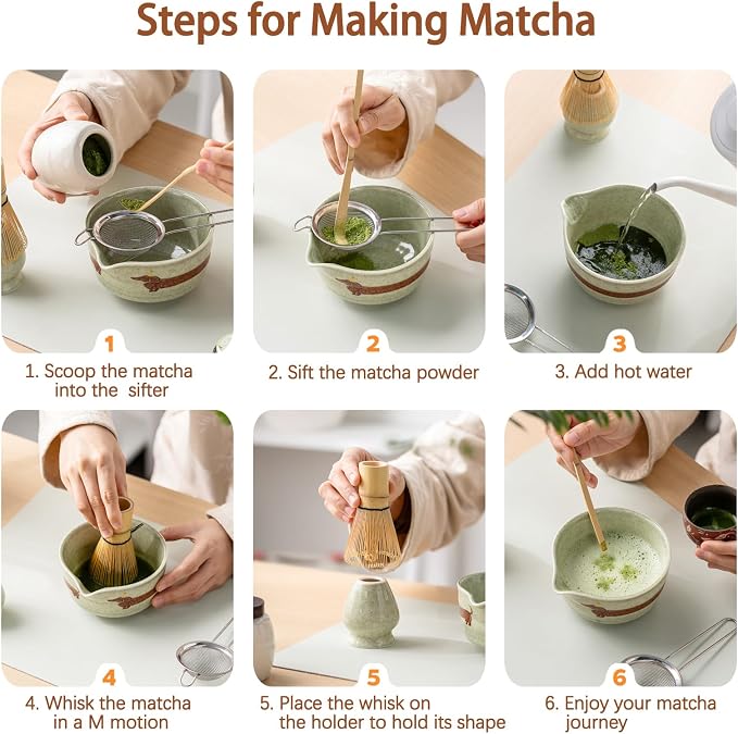 Matcha Set with Dog Pattern, 17 OZ Matcha Bowl, Matcha Kit - Image 7