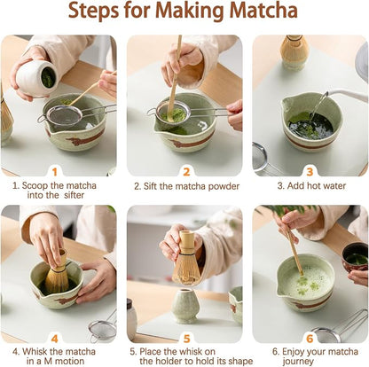 Matcha Set with Dog Pattern, 17 OZ Matcha Bowl, Matcha Kit - Image 7