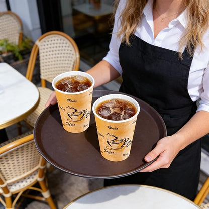 Lamosi 180 Pack 12 oz Coffee Cups, Disposable Paper Cups No Lids | Leakproof - Image 4