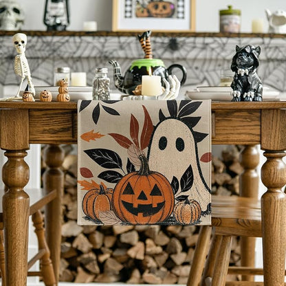 Artoid Mode 210 GSM Halloween Table Runner 13x120 Inch Home Party Decor | - Image 2