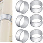 12 Pcs Stainless Steel Bead Side Napkin Rings by frjjthchy