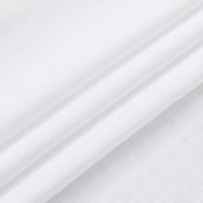 Hiasan 2 Pack Faux Linen Rectangle Tablecloth - Wrinkle and Stain Resistant Washable Table Cloth for Kitchen Dining Room Holiday Table Cover for Party Dinner, White, 60 x 120 Inch