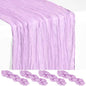 Showgeous 4 Pack Lilac Purple Cheesecloth Table Runner, 17 x 108 Inches | Boho by Showgeous