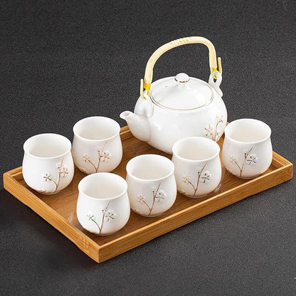 KEYDUACU Japanese Porcelain Gongfu Tea Set, Chinese Asian Style - Image 2