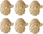wonlex Christmas Napkin Rings Set of 6, Metal Golden Napkin Ring Serviette by wonlex