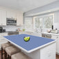 Silicone Mats for Kitchen Counter, 48"x32"(120cmx80cm) Large Heat Resistant Mat Kitchen Island Waterproof Countertop Protector Mat Nons-slip Extra Large Counter Mat, Lake Blue