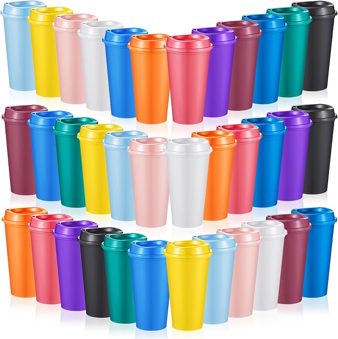 FillTouch 36 Pcs 16 oz Reusable Coffee Cups by FillTouch
