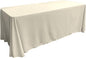 LA Linen Polyester Poplin Washable Rectangular Tablecloth, Stain and Wrinkle Resistant Table Cover 90x132, Fabric Table Cloth for Dinning, Kitchen, Party, Holiday 90 by 132-Inch, Ivory